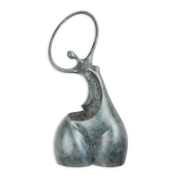 Bronzen beeld van een vrouwelijke torso