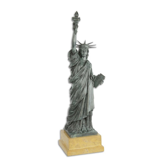 Bronzen beeld Vrijheidsbeeld te New York, symbool voor de vrijheid en ter verwelkoming van iedereen die de VS bezoekt.