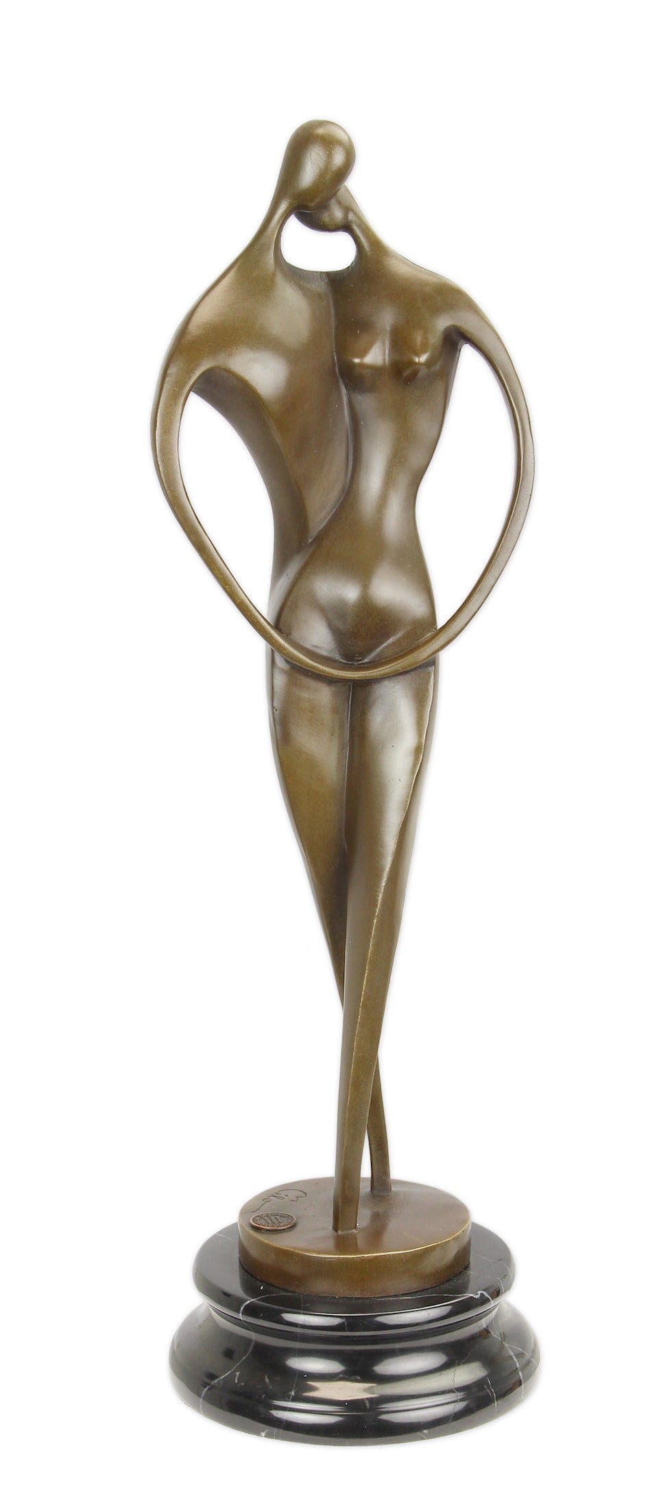 Bronzen beeld Liefde, symbool voor de liefde tussen man en vrouw, uniek als geschenk voor uw partner of bij een huwelijk(sjubileum)